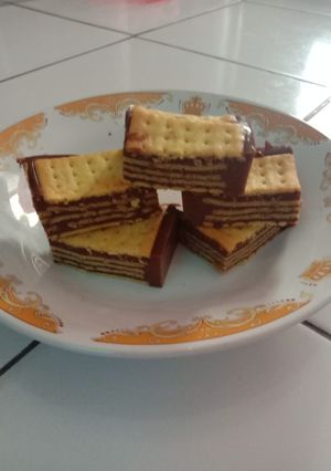 Foto resep Puding coklat mocca biskuit