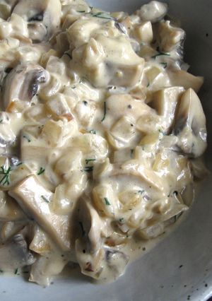 A picture of Mushroom Sour Cream Sauce.