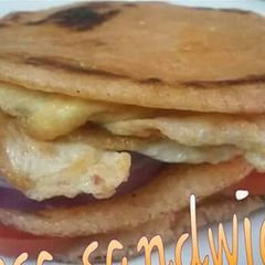 A picture of Dosa Egg sandwich.