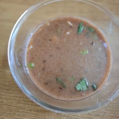 A picture of Horse gram soup.