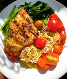 bún ức gà eat clean