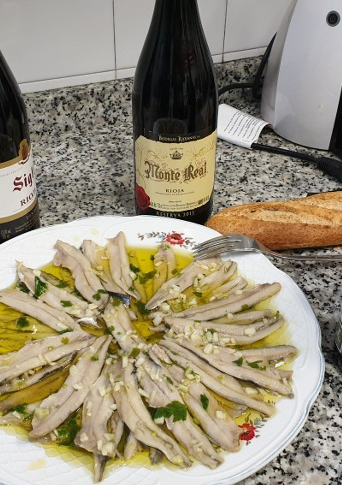 Una foto de Anchoas en vinagre