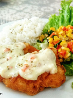Foto resep Steak Ayam Crispy Saus Putih
