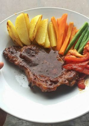 Foto resep Steak Daging Sapi Lada Hitam 🐄