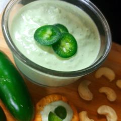 A picture of Cashew Jalapeno vegan dip.