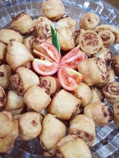 صورة لوصفة لفائف الجبنه والزعتر المقليه 😋