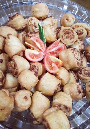 صورة لوصفة لفائف الجبنه والزعتر المقليه 😋