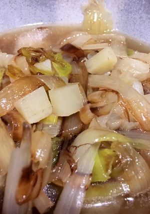 Una foto de Sopa de poro con papa