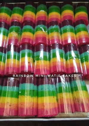 Foto resep Mini rainbow gulung step by step