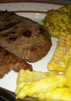 عکسی از دستور استیک با سس قارچ🍖🍄🍖🍄🍖🍄