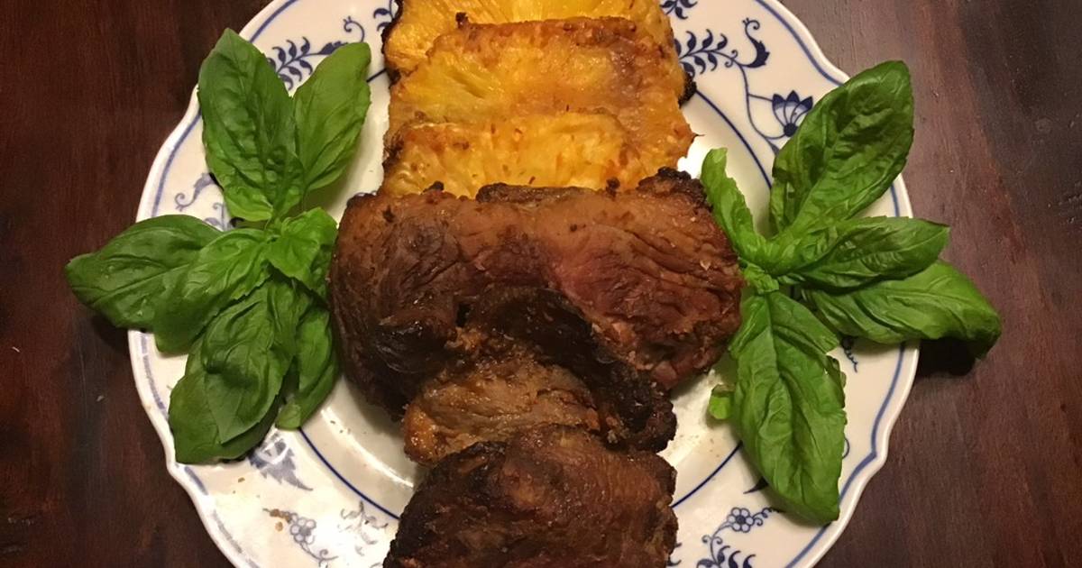 625. California Farm Al Pastor Air Fryer Skewer Pork Recipe by Hobby Horseman Cookpad