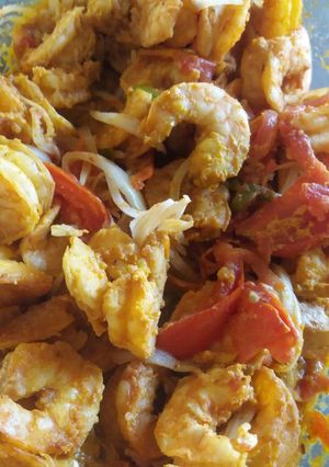 Una foto de Camarones al horno