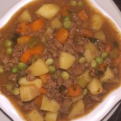 A picture of Mixed vegetable soup.