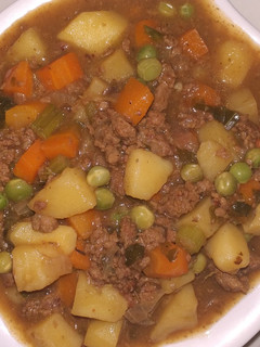 A picture of Mixed vegetable soup.
