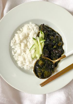 Foto resep Jjajang-myeon/bab Sauce 짜장면/밥 소스 | Nasi/mie Jjajang | Halal