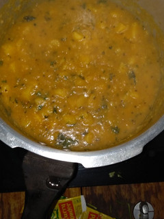 A picture of Potato gravy# Indian dish contest.