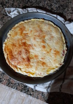 Una foto de Tarta de jamón y queso !!!!