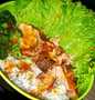 Resep Salmon rice bowl sause garlic Anti Gagal