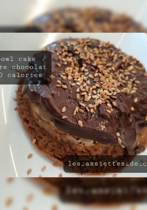 Une photo de Bowl cake poire chocolat