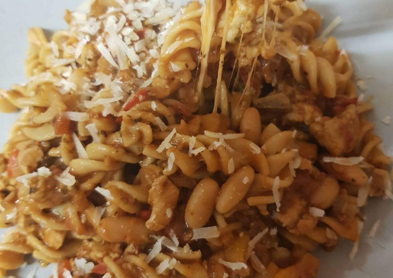 My Wholewheat Pasta with Chicken Tomato & Herbs