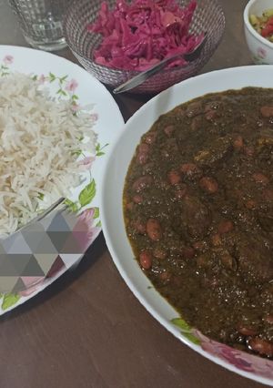 عکسی از دستور قورمه سبزی با سبزی مامان پز