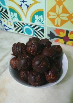 Una foto de Trufas con galletas María