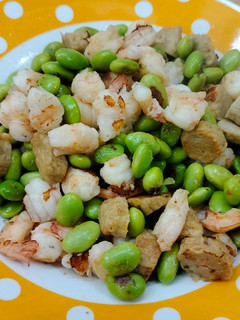 毛豆炒蝦仁 的食譜成品照片