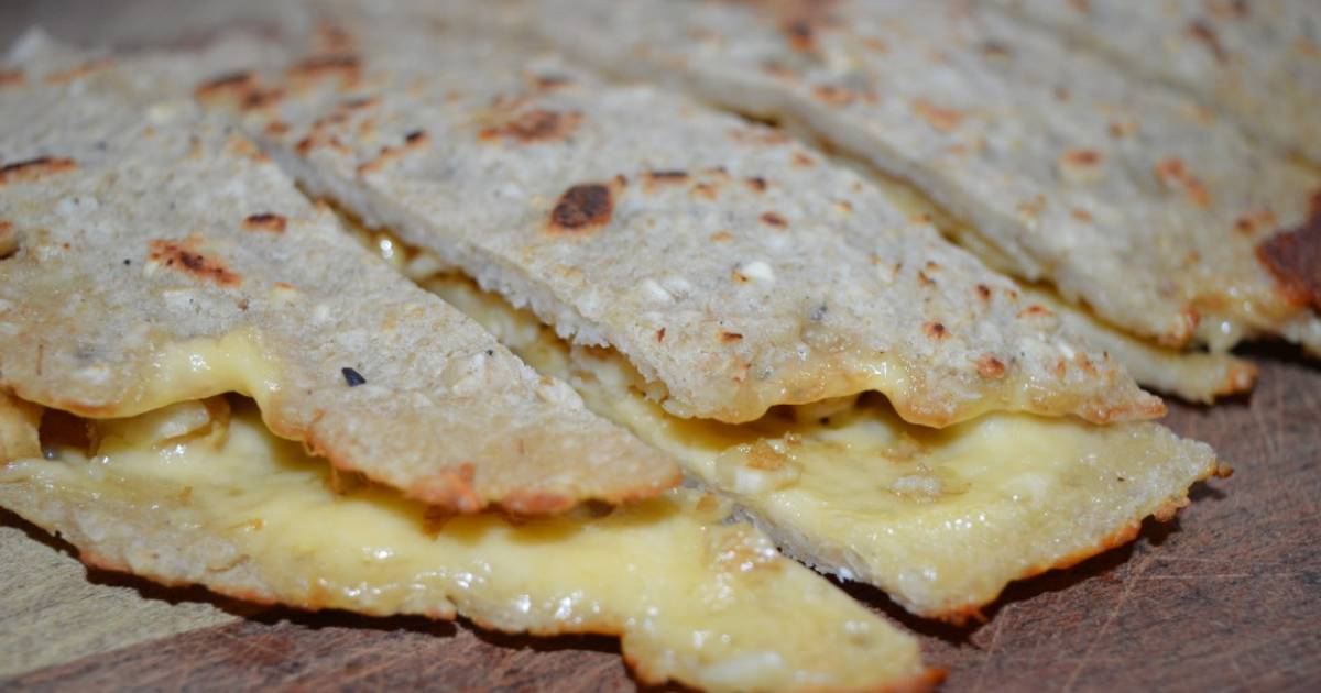 Tortillas de avena, queso y nuez Receta de Fabio Talibs Cookpad