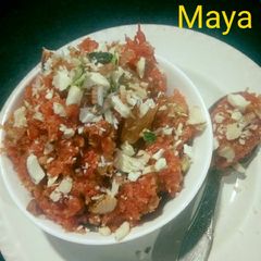 A picture of Gajar ka halwa.