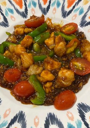 Foto resep Salmon belly teriyaki