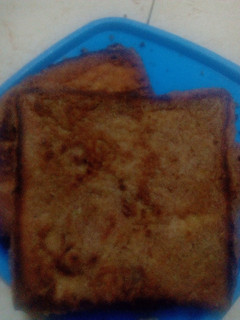 A picture of Savory 'French Toast' with Bean Paste.