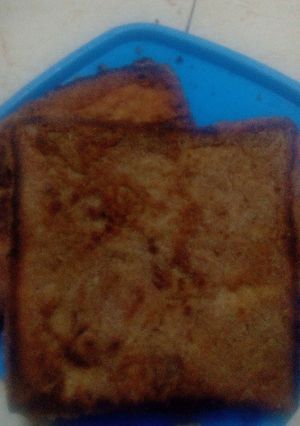 A picture of Savory 'French Toast' with Bean Paste.