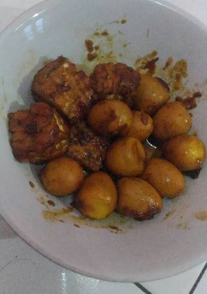 Foto resep Semur Telur puyuh dan Tempe Praktis 15 menit