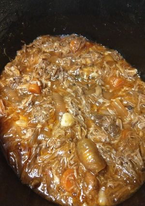 A picture of Orange Pulled pork.