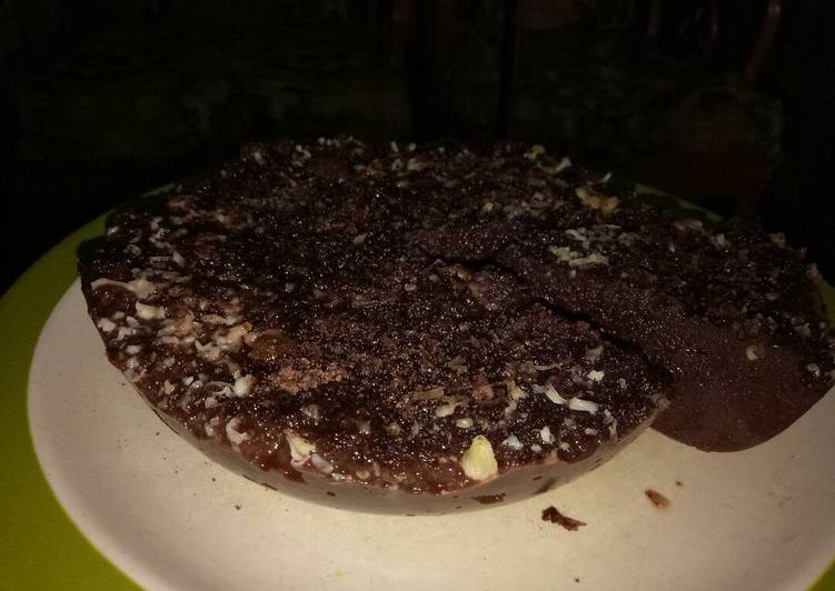 Puding brownies chocolatos sederhana