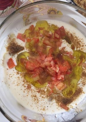 صورة لوصفة الفول بالطحينة