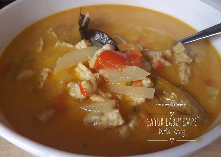 Resep Sayur Labu Tempe Bumbu Kuning yang simpel