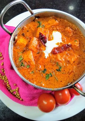 A picture of Paneer Butter Masala....In Dhaba Style.
