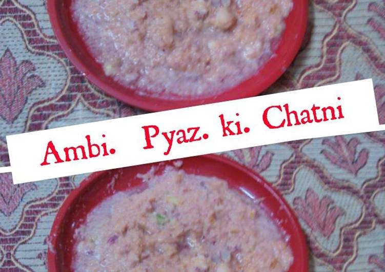 Ambi pyaz ki chatni