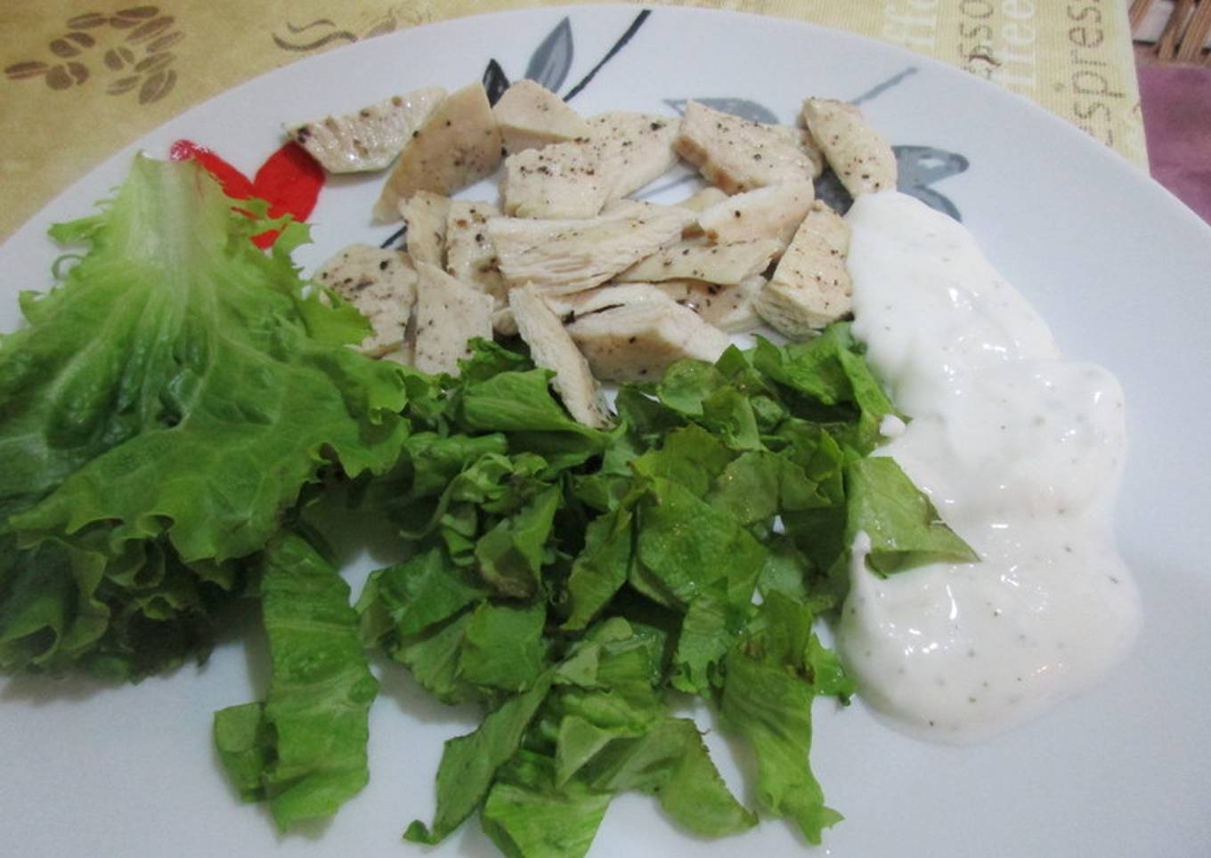 Cóctel de pollo al microondas