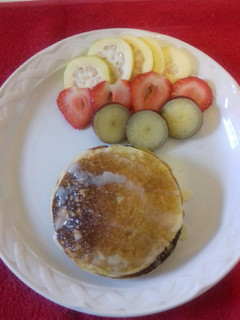 A picture of Hot cakes de avena y camote.