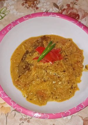 A picture of Besan ke chile ki sabji.