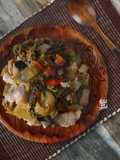 Tumis Pedas Sawi Asin Tahu Bakso