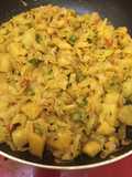 Cabbage potato peas sabzi#zerooil sabzi&curryPost-8