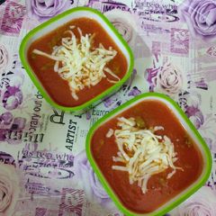 Tomato soup A picture of Tomato soup.
