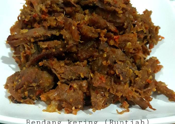 Rendang kering (Runtiah)