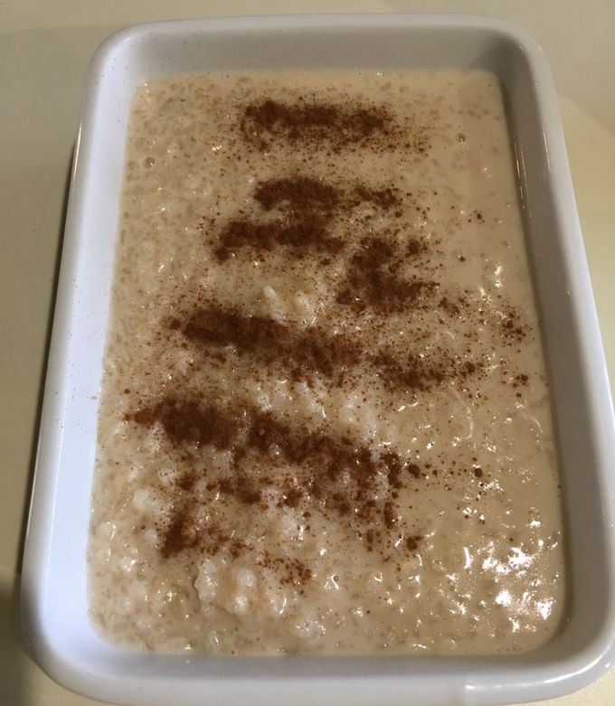 Una foto de Arroz con leche-jengibre-canela