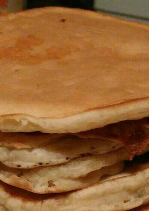 Una foto de Pancakes de banana con dulce de leche