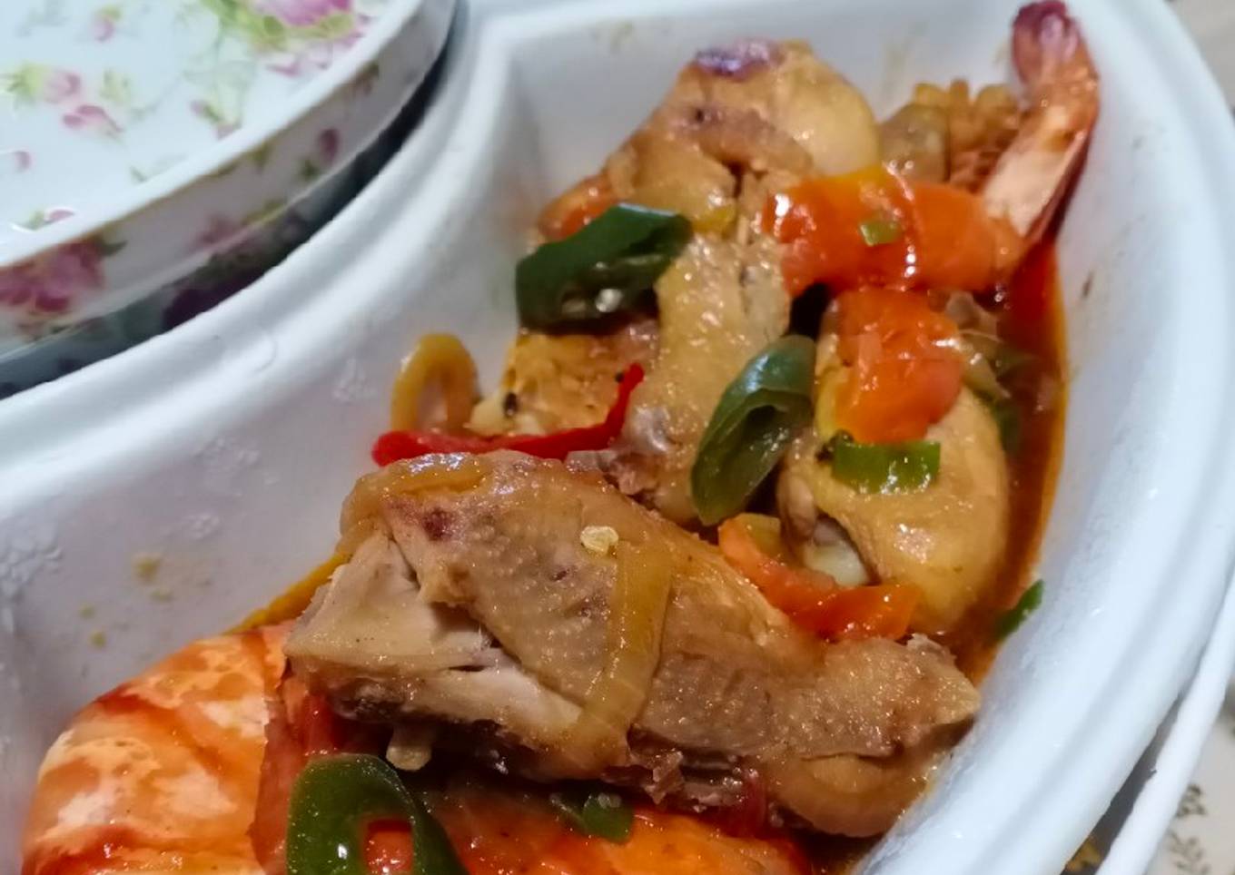 Ayam udang saos asam manis