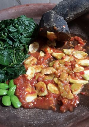 Foto resep Sambel terong mentah